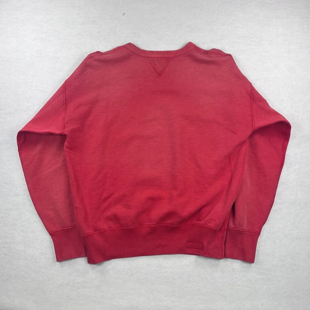 Polo Ralph Lauren Mens Yukon Field US-RL Vintage Fit Double V Sweatshirt Red M - Picture 6 of 9